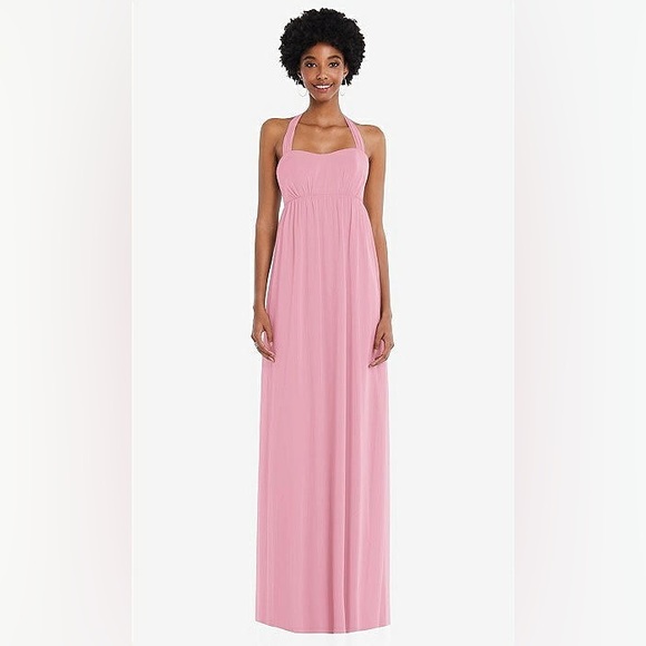 NEW - DESSY - 1564 TIE DRESS - PEONY PINK - SIZE L - Picture 4 of 7